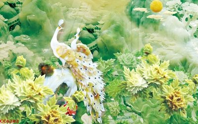 Download file File gốc tranh chim công CC6282 (gốc) cho xưởng in