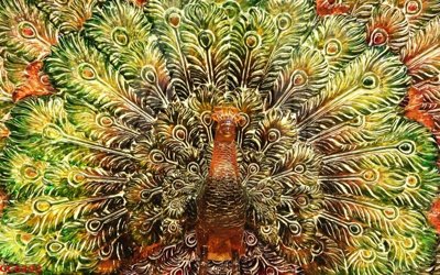 Download file File gốc tranh chim công CC6292 (chuẩn in) File gốc tranh chim công CC6292