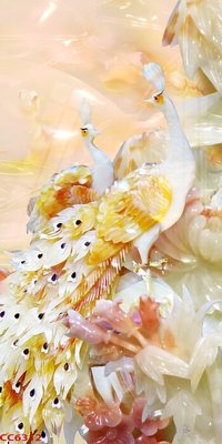 File in ấn File gốc tranh chim công CC6312 (bản gốc) chất lượng cao