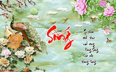 File tranh File gốc tranh chim công CC6339 (bản gốc) treo tường