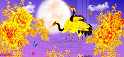 File gốc File gốc tranh chim công CC6355 (PSD/TIFF) độ phân giải cao