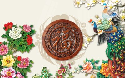 File gốc File gốc tranh chim công CC6404 (cho in 3D) độc đáo