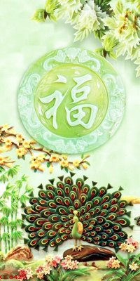 File in ấn cao cấp File gốc tranh chim công CC6429 (file gốc)