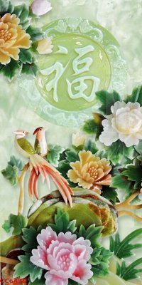 File gốc File gốc tranh chim công CC6439 (in mica) làm bảng hiệu