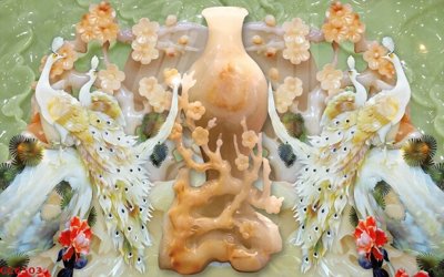 File PSD File gốc tranh chim công CC6503 (gốc) cho designer