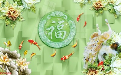 Tải file File gốc tranh chim công CC6556 (gốc) để in ấn ngay