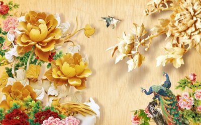 Tải file File gốc tranh chim công CC6559 (gốc) in ấn ngay lập tức