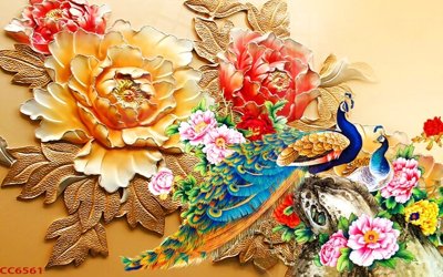 Tải file File gốc tranh chim công CC6561 (ảnh gốc) file AI/EPS