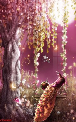 File tranh in mica File gốc tranh chim công CC6688 (độ phân giải cao)