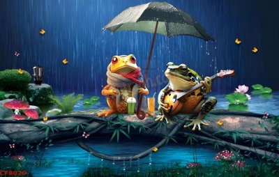 Download file gốc File tranh dán tường cà phê nhà hàng CF8020 (in mica) trong suốt