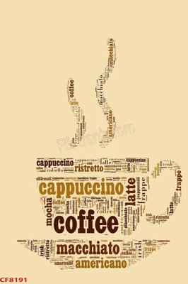 File tranh File tranh dán tường cà phê nhà hàng CF8191 (ảnh gốc) in trần xuyên sáng