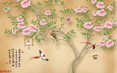 File gốc File tranh dán tường cà phê nhà hàng CF8221 (PNG) nền trong suốt