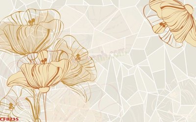 File tranh File tranh dán tường cà phê nhà hàng CF8235 (bản gốc) in lụa 3D