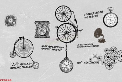 Tải file File tranh dán tường cà phê nhà hàng CF8249 (PSD) cho in ấn quảng cáo