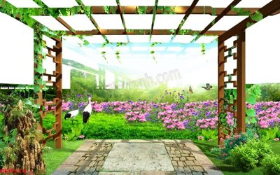 File ảnh File tranh dán tường cà phê nhà hàng CF8524 (gốc) in poster