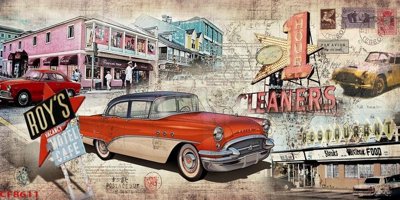 Ảnh gốc File tranh dán tường cà phê nhà hàng CF8611 (siêu chi tiết) để in ấn