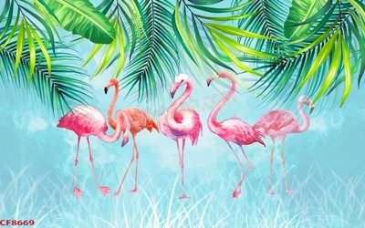 File PSD File tranh dán tường cà phê nhà hàng CF8669 (gốc) nhiều lớp (multi-layer)