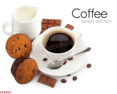 File gốc in ấn File tranh dán tường cà phê nhà hàng CF8931 chuẩn màu CMYK