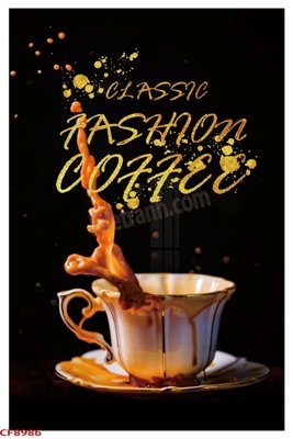 Tải file File tranh dán tường cà phê nhà hàng CF8986 (gốc) in trên mọi chất liệu