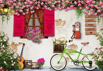 Tải file gốc in lụa File tranh dán tường cà phê nhà hàng CF9383 siêu nét