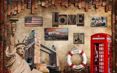 Download file gốc File tranh dán tường cà phê nhà hàng CF9413 (in lụa) hoa lá