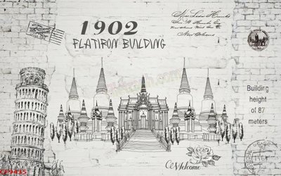 File in ấn File tranh dán tường cà phê nhà hàng CF9435 chuyên nghiệp