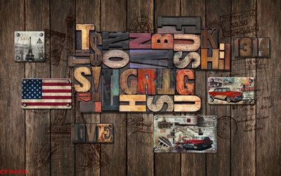 File gốc in mica File tranh dán tường cà phê nhà hàng CF9470 chất lượng