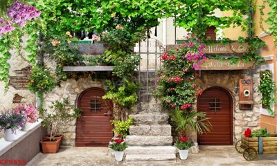 File tranh ảnh gốc File tranh dán tường cà phê nhà hàng CF9555 dùng cho in khổ lớn