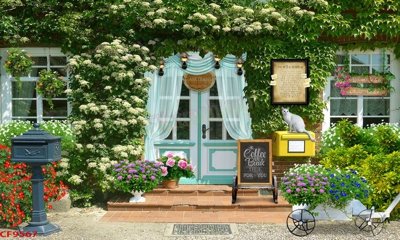 File tranh File tranh dán tường cà phê nhà hàng CF9567 (gốc) in film