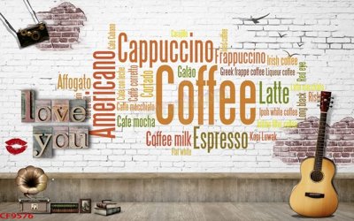 Mua file gốc File tranh dán tường cà phê nhà hàng CF9576 (chất lượng) tại Filetranh.com