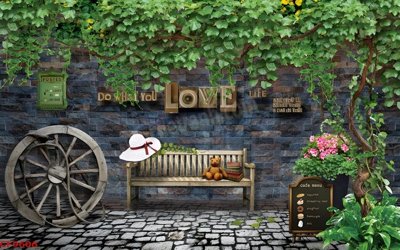 File tranh File tranh dán tường cà phê nhà hàng CF9606 (gốc) in backlit film