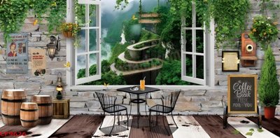 File tranh File tranh dán tường cà phê nhà hàng CF9626 (gốc) in backlit film