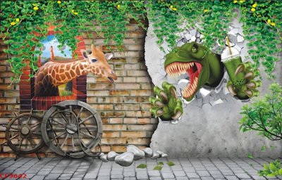 File ảnh File tranh dán tường cà phê nhà hàng CF9642 (gốc) in quảng cáo ngoài trời