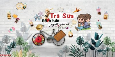 Tải file gốc File tranh dán tường cà phê nhà hàng CF9655 (bản PSD) còn layer