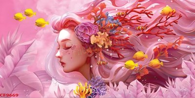 File in mica File tranh dán tường cà phê nhà hàng CF9669 (bản gốc) làm vách ngăn