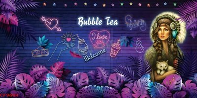 File in ấn cao cấp File tranh dán tường cà phê nhà hàng CF9694 (file gốc)