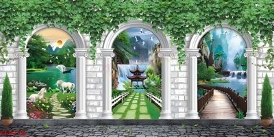 File gốc File tranh dán tường cà phê nhà hàng CF9770 (PNG) không nền chất lượng