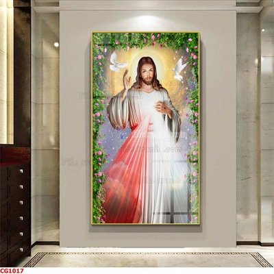 File gốc File gốc tranh công giáo CG1017 (in 3D) nghệ thuật