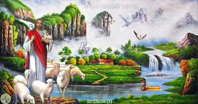 Tải file File gốc tranh công giáo CG156 (gốc) chủ đề hoa sen