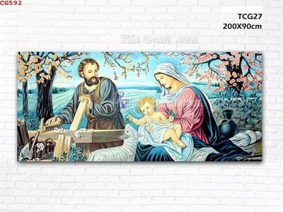 Tải file File gốc tranh công giáo CG592 (gốc) làm tranh trang trí