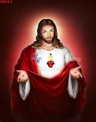 File gốc File gốc tranh công giáo CG683 (in lụa) hoa văn cổ điển