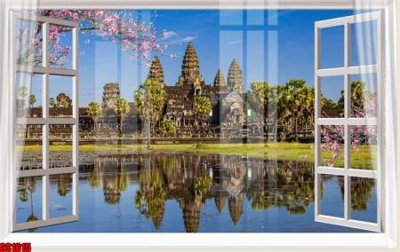 Tải file PSD File tranh gốc cửa sổ 3D CS1015 (nguyên layer) để in