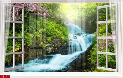 File gốc File tranh gốc cửa sổ 3D CS1020 (in tráng gương) sang trọng