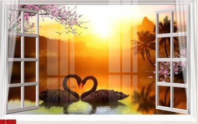 File in ấn File tranh gốc cửa sổ 3D CS1033 (bản gốc) chất lượng cao