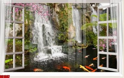 Download file gốc File tranh gốc cửa sổ 3D CS1037 (in lụa) cao cấp