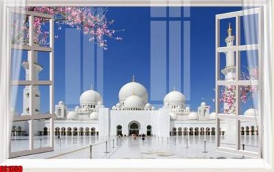 File tranh File tranh gốc cửa sổ 3D CS1050 (ảnh gốc) cho in ấn kỹ thuật số