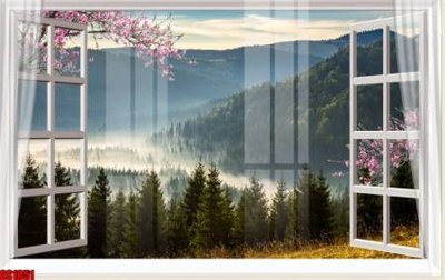 File in ấn File tranh gốc cửa sổ 3D CS1051 (bản gốc) sắc nét