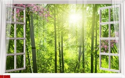 File tranh PSD File tranh gốc cửa sổ 3D CS1055 chất lượng cao
