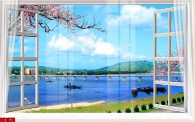 File tranh File tranh gốc cửa sổ 3D CS1073 (ảnh gốc) sắc nét hoàn hảo