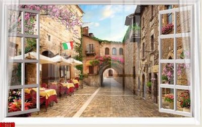 File tranh ảnh gốc File tranh gốc cửa sổ 3D CS1119 dùng cho in khổ lớn